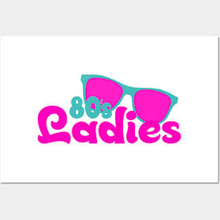 80s ladies vintage neon retro sunglasses Posters and Art